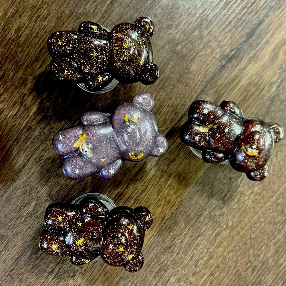 Galaxy Theme Teddy Bear Phone Grips or Pop Sockets